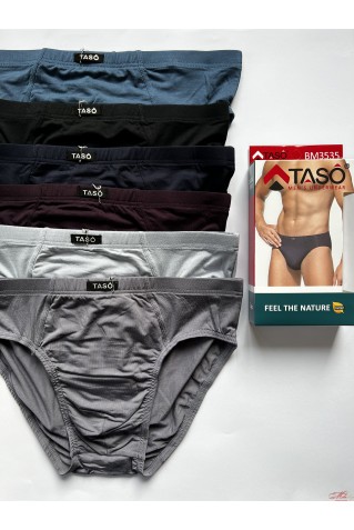 Трусы слипы мужские Taso 3535 из модала однотонные 